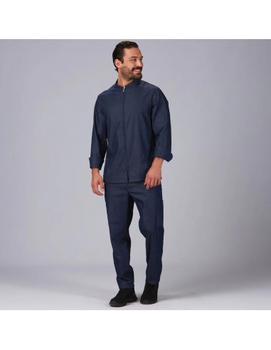 PANTALON UNISEX CON CORDON TEJANO ZAFIRO