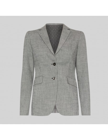 AMERICANA MUJER 2 BOTONES CHEVIOT