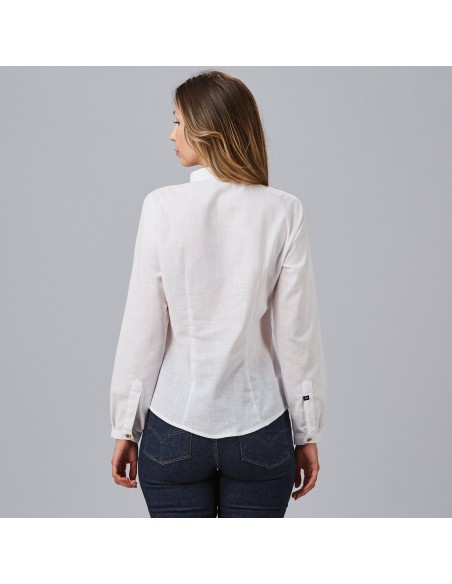 CAMISA MUJER FALSO LINO FLORA