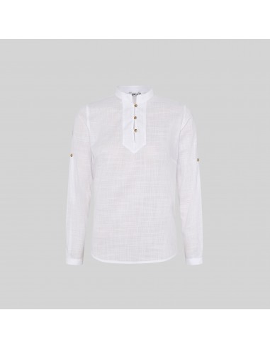 CAMISA MUJER FALSO LINO FLORA