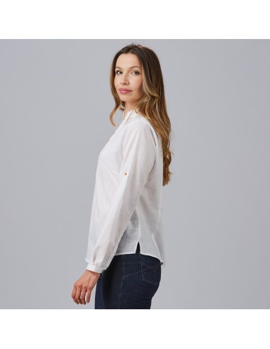 CAMISA MUJER FALSO LINO FLORA