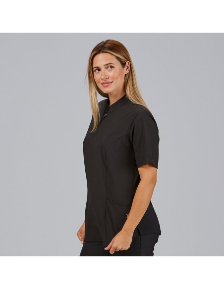 BLUSA MUJER CREMALLERA ESCOTE M/C MARA