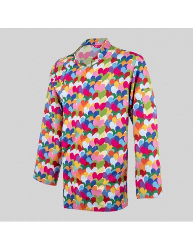 CHAQUETA COCINA UNISEX HEART ALGODON AGATHA