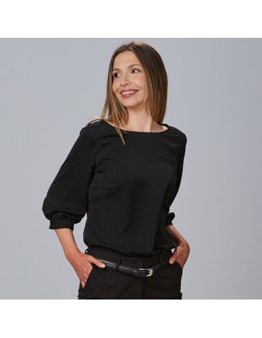 BLUSA MUJER MANGA RIZADA ROSANNA