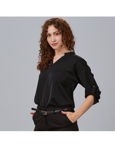 BLUSA MUJER MANGA ROLL UP MICAELA