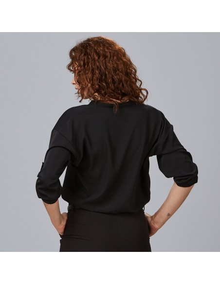 BLUSA MUJER MANGA ROLL UP MICAELA
