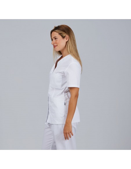BATA MUJER OPORTO CORCHETES BLANCA
