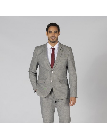 AMERICANA HOMBRE 2 BOTONES SLIM FIT CHEVIOT
