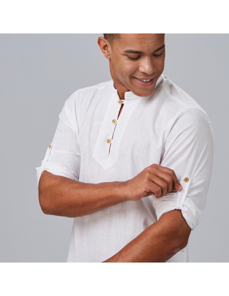 CAMISA HOMBRE DANTE SLIM FIT FALSO LINO