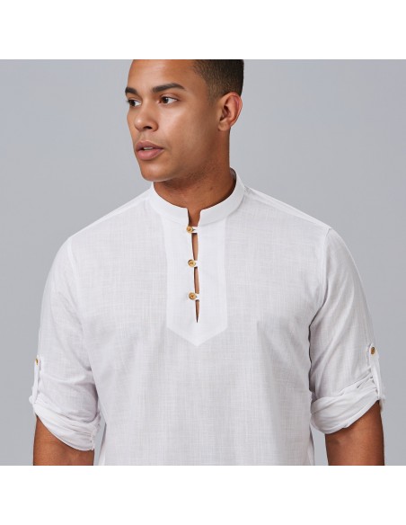 CAMISA HOMBRE DANTE SLIM FIT FALSO LINO