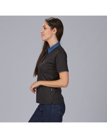 POLO MUJER CUELLO CAMISERO TEJANO