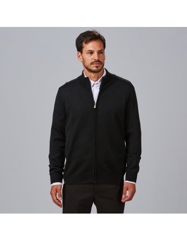 CARDIGAN HOMBRE PUNTO FINO CON CREMALLERA