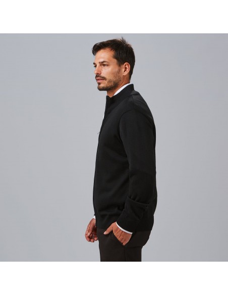 CARDIGAN HOMBRE PUNTO FINO CON CREMALLERA