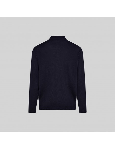 CARDIGAN HOMBRE PUNTO FINO CON CREMALLERA