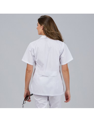 BATA MUJER CORTA BLANCA M/C