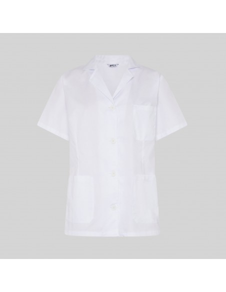 BATA MUJER CORTA BLANCA M/C