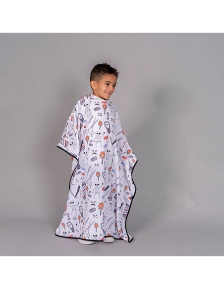 CAPA DE PELUQUERIA INFANTIL ESTAMPADA