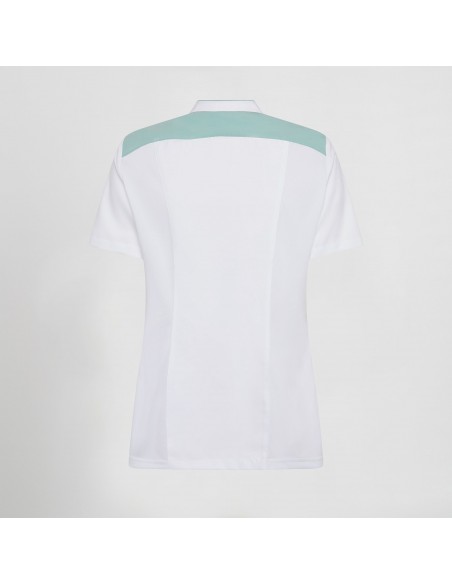 BLUSA MUJER ABIERTA CUELLO MAO MANGA CORTA JUDIT