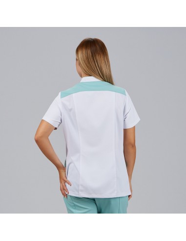 BLUSA MUJER ABIERTA CUELLO MAO MANGA CORTA JUDIT