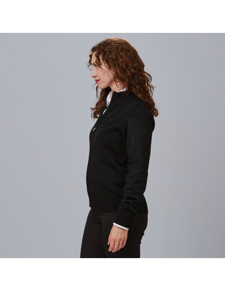 CARDIGAN MUJER PUNTO GRUESO CON CREMALLERA