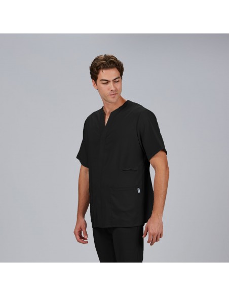BLUSA HOMBRE ABIERTA CUELLO PICO M/C ALONSO