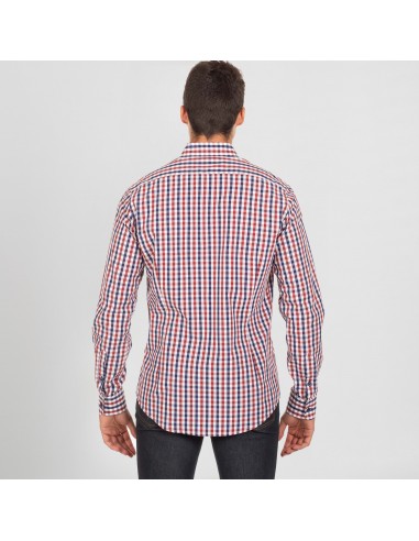 CAMISA HOMBRE VICENZO SLIM FIT VICHY