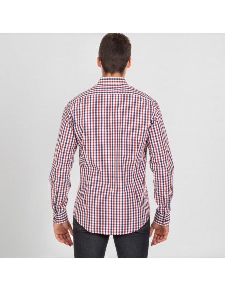 CAMISA HOMBRE VICENZO SLIM FIT VICHY