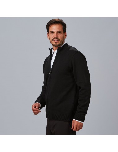 CARDIGAN HOMBRE PUNTO GRUESO CON CREMALLERA