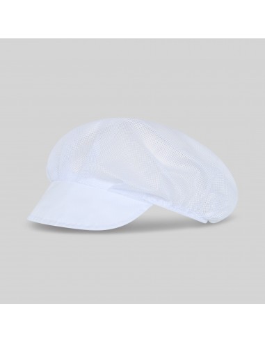 GORRA UNISEX REJILLA VISERA BCA. (PAQ. 10 UNID)
