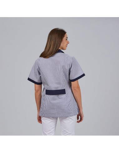 BATA MUJER CORTA VICHY M/C COMBINADA