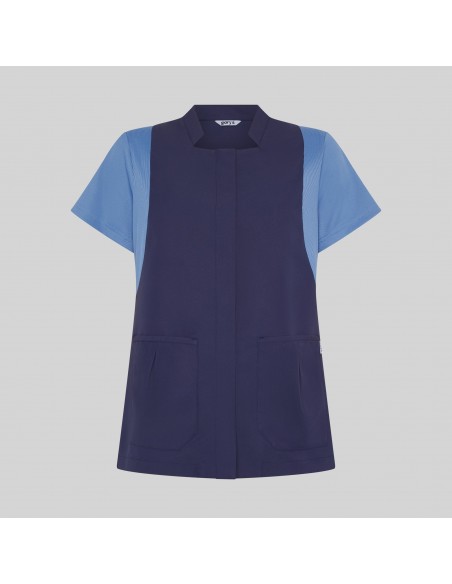 BLUSA MUJER BOTON OCULTO M/C CARMINA