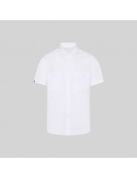 CAMISA UNISEX CHARRETERAS M/C ELASTAN