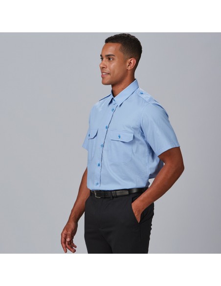 CAMISA UNISEX CHARRETERAS M/C ELASTAN