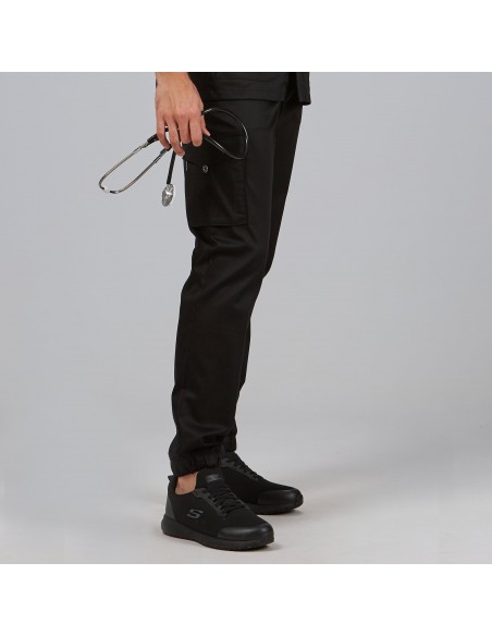 PANTALON UNISEX CREMALLERA SATEN ALGODON