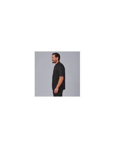 CHAQUETA COCINA UNISEX POPELIN FINO NEGRO M/C