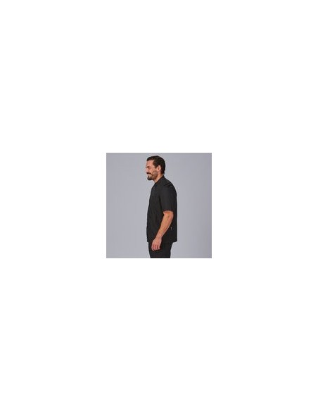 CHAQUETA COCINA UNISEX POPELIN FINO NEGRO M/C