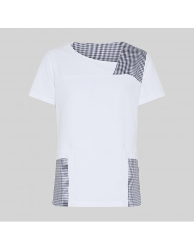 BLUSA MUJER CERRADA COMBI NAVAS