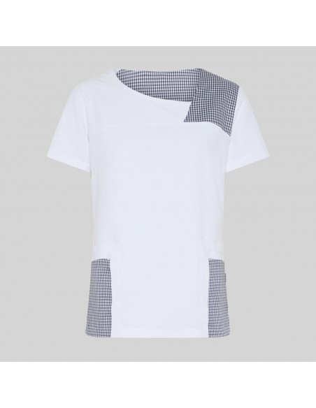 BLUSA MUJER CERRADA COMBI NAVAS