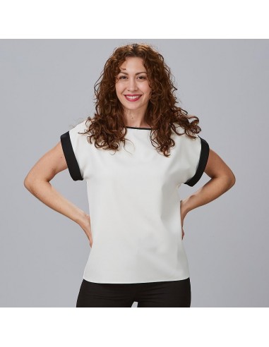 BLUSA MUJER MANGA CORTA VUELTA