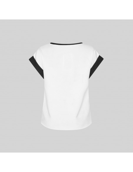 BLUSA MUJER MANGA CORTA VUELTA