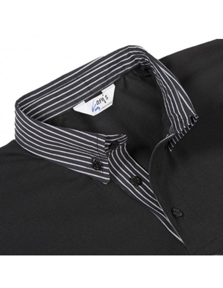 POLO NEGRO HOMBRE M/C C/CAMISERO