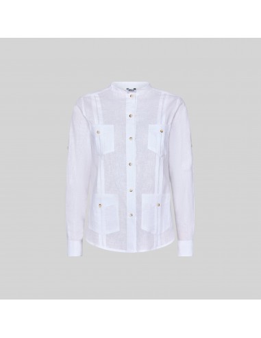 GUAYABERA MUJER CUELLO MAO ISABELA