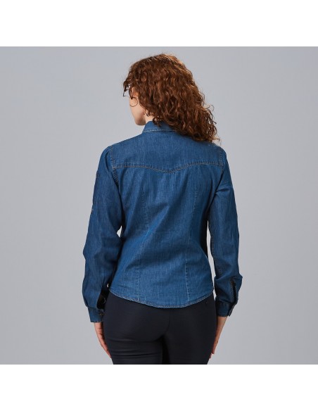 CAMISA MUJER TEJANO FINO LAVADO VALERIA