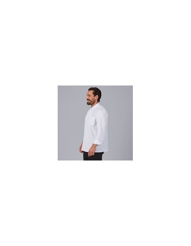 CHAQUETA COCINA UNISEX MANGA LARGA SARGA BLANCA