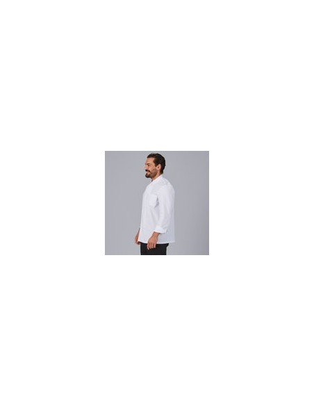 CHAQUETA COCINA UNISEX MANGA LARGA SARGA BLANCA