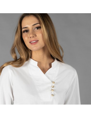 CAMISA MUJER CHAMBRAY CUELLO MAO LANAY