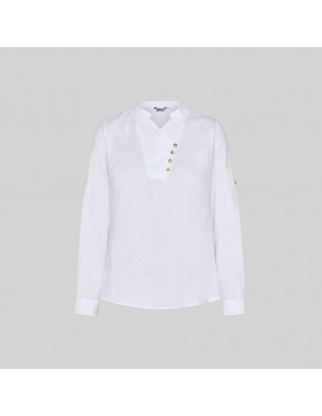 CAMISA MUJER CHAMBRAY CUELLO MAO LANAY