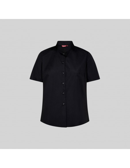 CAMISA MUJER MANGA CORTA CUELLO MAO POP.