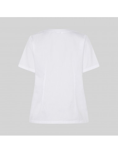 BLUSA MUJER SANITARIA BOTÓN PRESIÓN MANGA CORTA