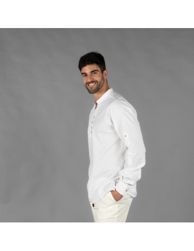 CAMISA HOMBRE CHAMBRAY CUELLO MAO NIAS